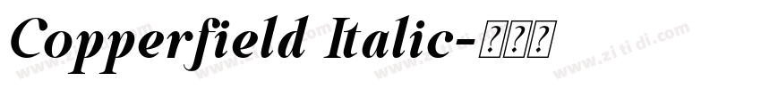 Copperfield Italic字体转换